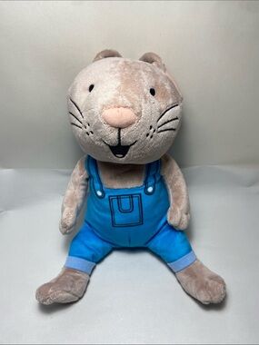 Kohl's Plush Mouse Blue Overalls - Tan and Blue Stuffed Animal
